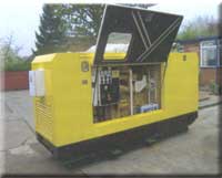 Used Diesel Powered 100 KVA Standby Rated Generator